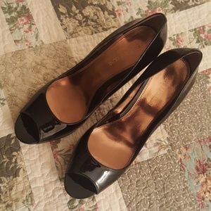 Enzo Angiolini Patent heels, open toe